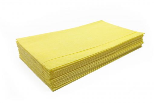 Viskose Staubwischtücher 60 x 60 cm, Farbe gelb - 50 Stück im Beutel 